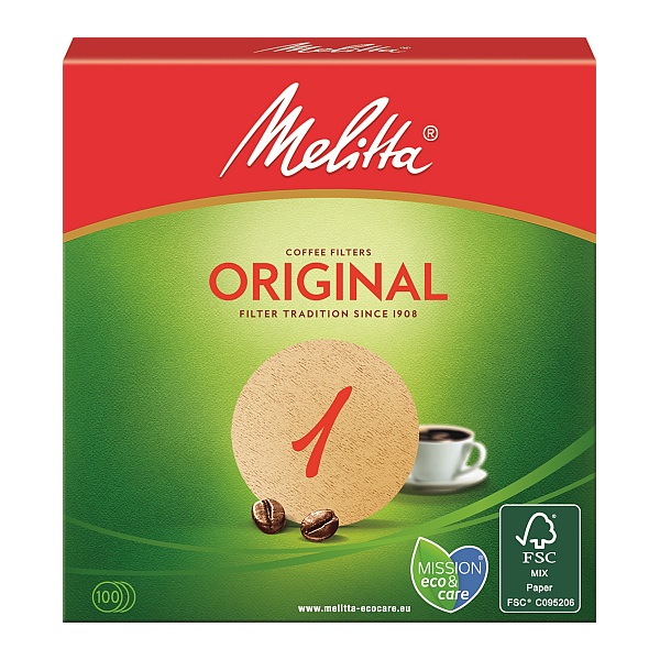 MELITTA FILTERPAPIER ORIGINAL - RUND - 100 STUECK