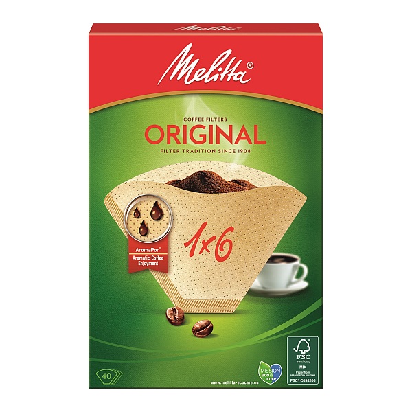 MELITTA FILTERTUETEN ORIGINAL 1 X 6 - 40 STUECK PACKUNG 